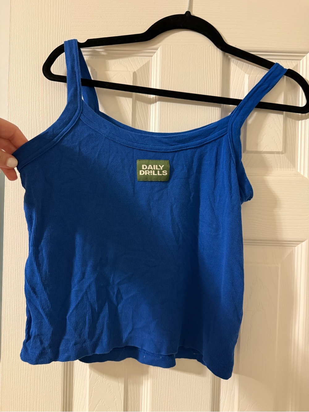 Daily Drills Royal Blue Ribbed Tank Top
